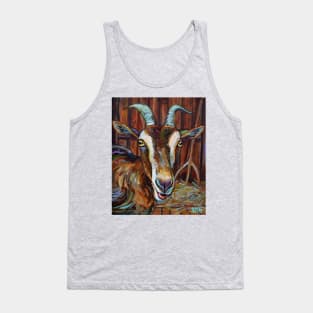 Dairy Goat in a Barn by Robert Phelps Tank Top